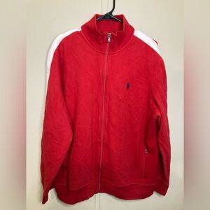 VTG Polo Ralph Lauren Red Track Jacket Men's Size XL